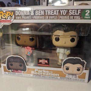Funko Pop! Donna & Ben Treat Yo Self Target Con TV Parks & Recreation 2ct